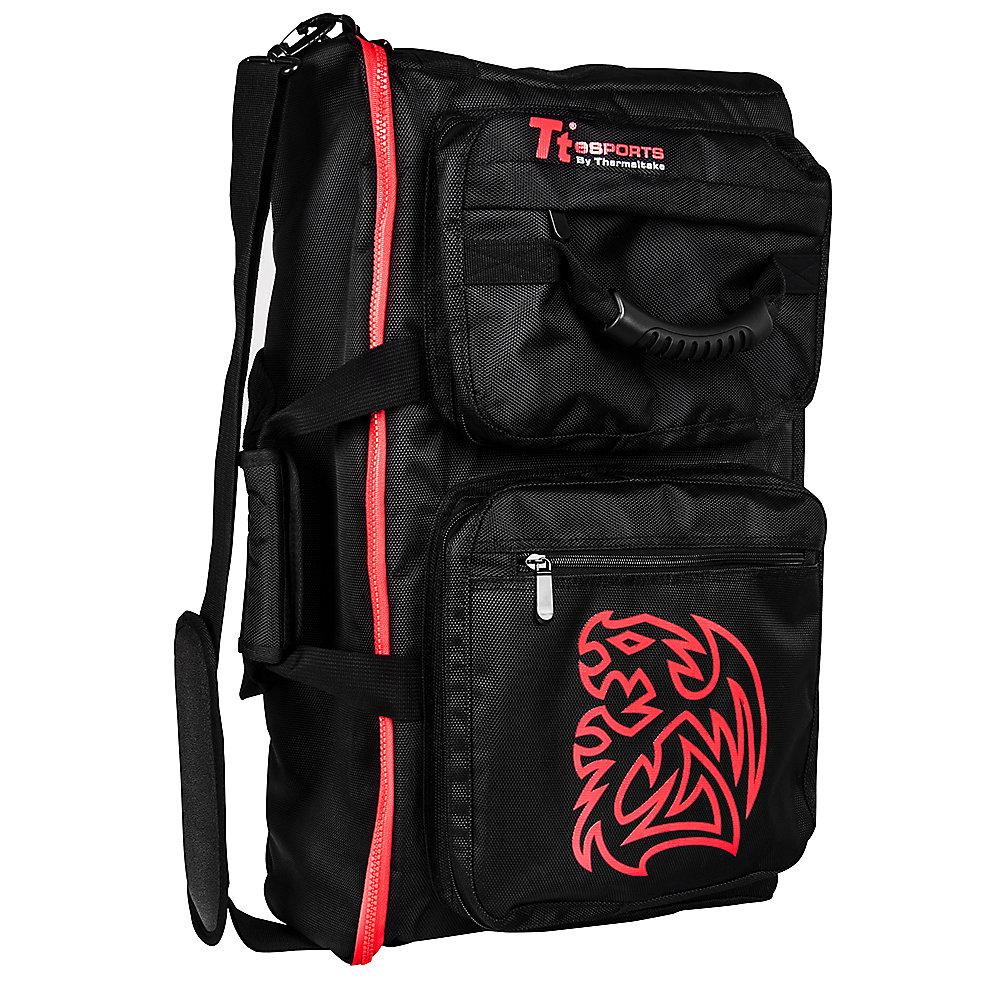 Tt eSPORTS Battle Dragon Backpack Rucksack schwarz rot EA-TTE-BACBLK-01