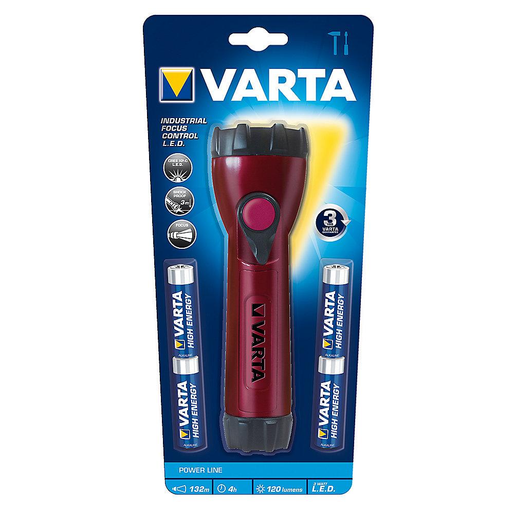 VARTA Taschenlampe Industrial Focus Control LED 4AA