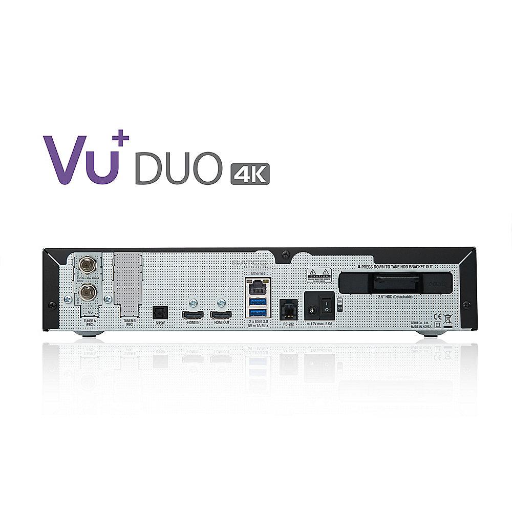 VU  Duo 4K 1x DVB-S2X FBC Twin Tuner PVR ready Linux Receiver UHD 2160p, VU, Duo, 4K, 1x, DVB-S2X, FBC, Twin, Tuner, PVR, ready, Linux, Receiver, UHD, 2160p