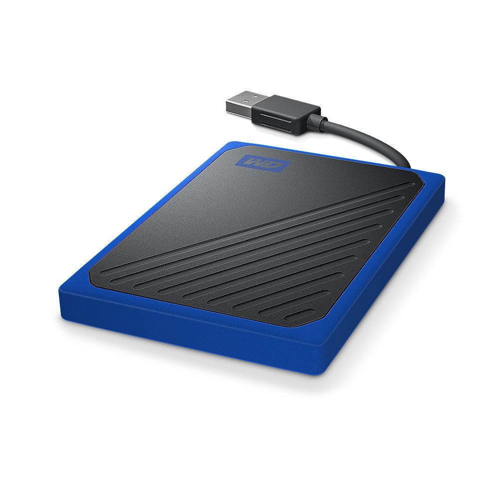 WD My Passport Go Portable SSD 500GB USB3.0 Schwarz und Kobaltblau