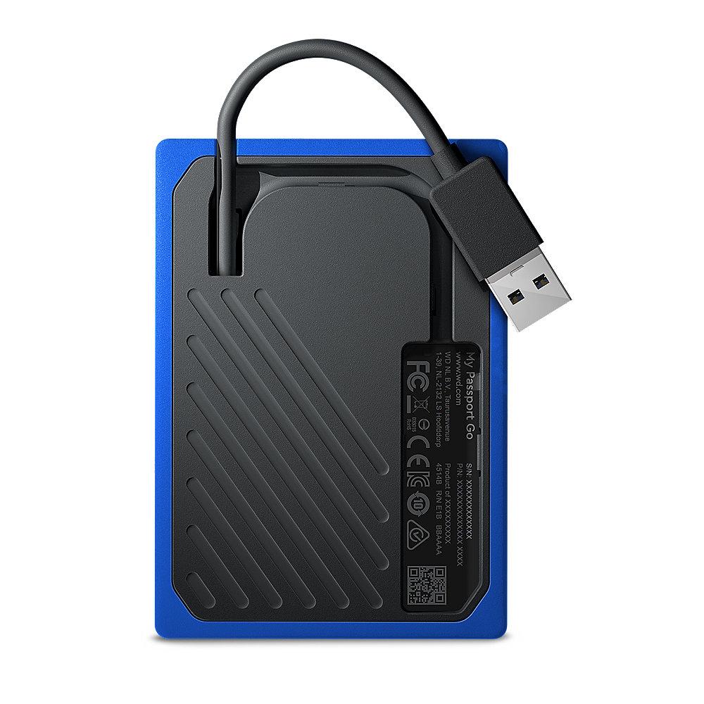 WD My Passport Go Portable SSD 500GB USB3.0 Schwarz und Kobaltblau