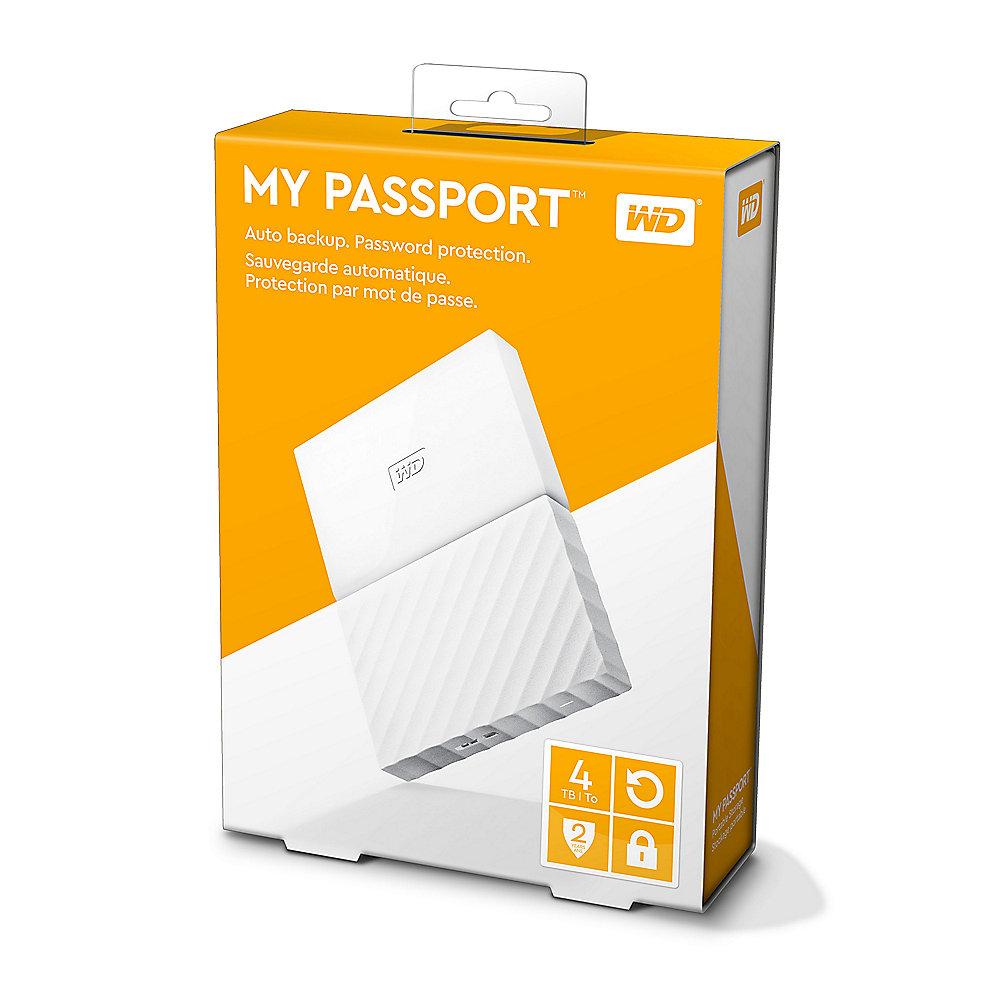 WD My Passport USB3.0 4TB 2.5zoll - Weiss NEW