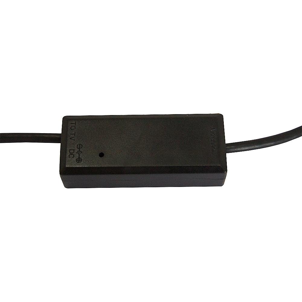 Xoro HAN 150 aktive Antenne für DVBT/T2 für Innen schwarz LTE-Filter klappbar
