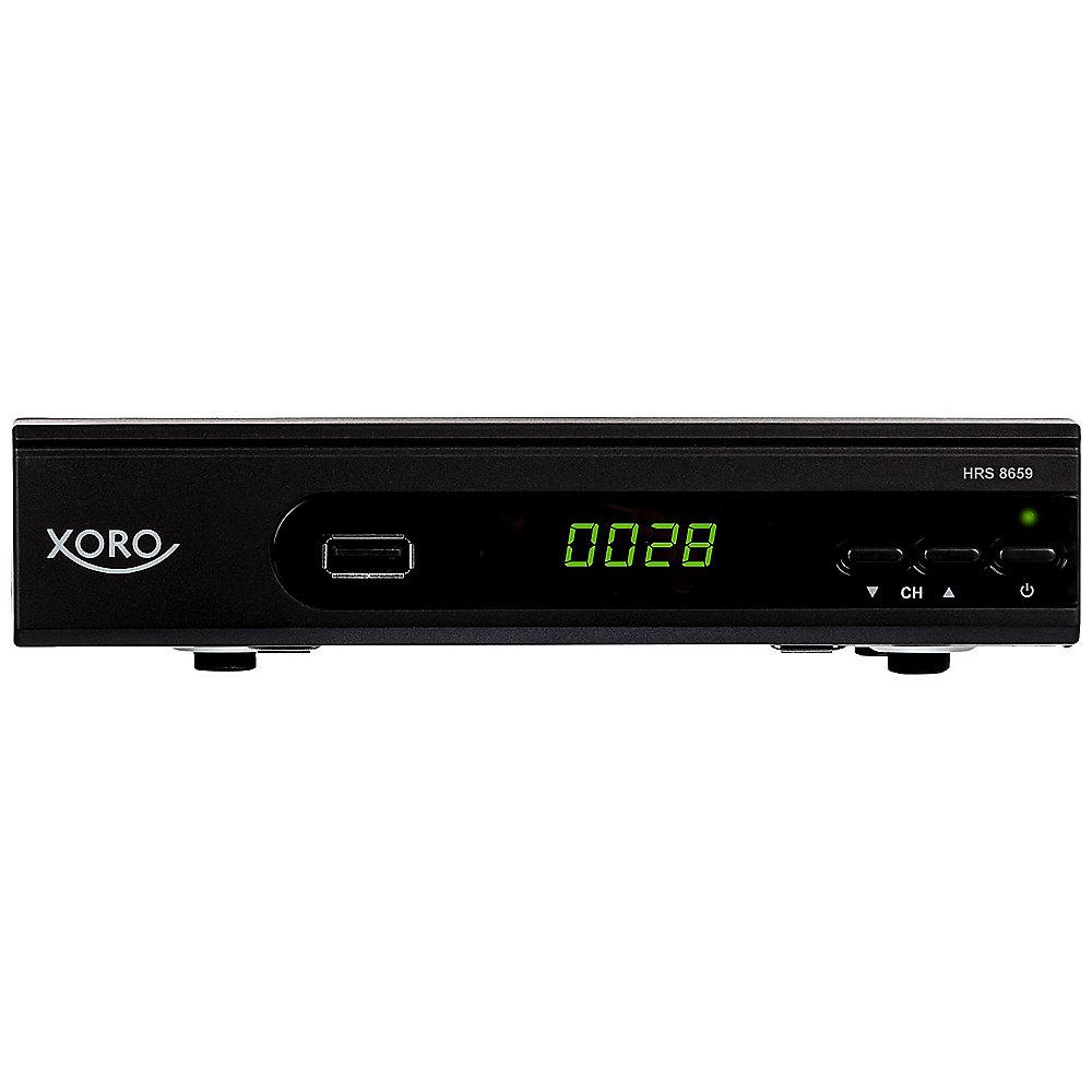 Xoro HRS 8660 digitaler Satelliten-Receiver mit LAN Anschluss HDTV, DVB-S2, PVR, Xoro, HRS, 8660, digitaler, Satelliten-Receiver, LAN, Anschluss, HDTV, DVB-S2, PVR