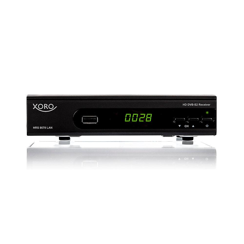 Xoro HRS 8670 LAN Satelliten-Receiver HDTV, DVB-S2, PVR, 2x USB, SAT>IP, Xoro, HRS, 8670, LAN, Satelliten-Receiver, HDTV, DVB-S2, PVR, 2x, USB, SAT>IP