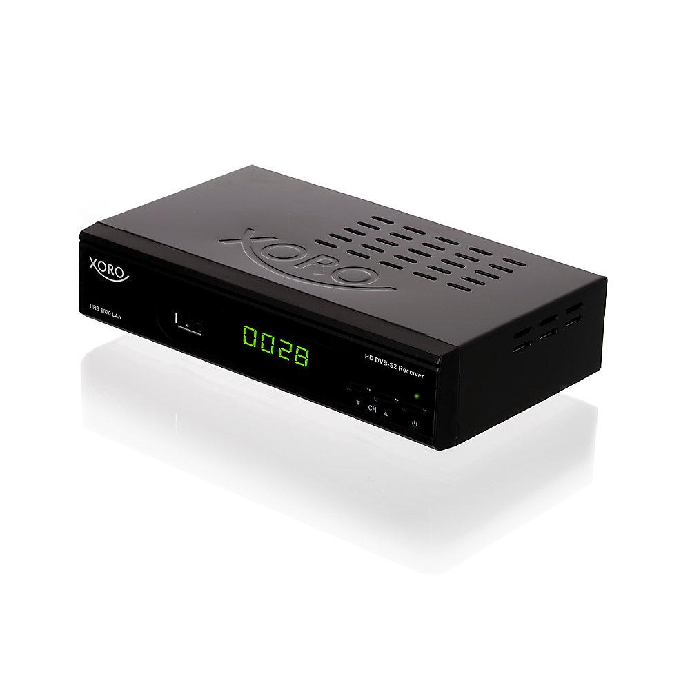 Xoro HRS 8670 LAN Satelliten-Receiver HDTV, DVB-S2, PVR, 2x USB, SAT>IP