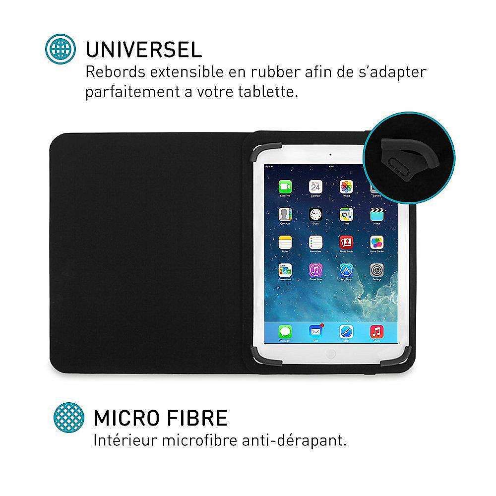 xqisit Folio Universal Case Seine für Tablets von 10" - 12" schwarz