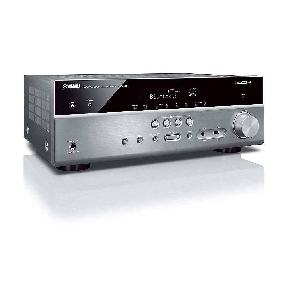 Yamaha MusicCast RX-V485 5.1 AV-Receiver 4K Bluetooth DLNA AirPlay WiFi titan, Yamaha, MusicCast, RX-V485, 5.1, AV-Receiver, 4K, Bluetooth, DLNA, AirPlay, WiFi, titan