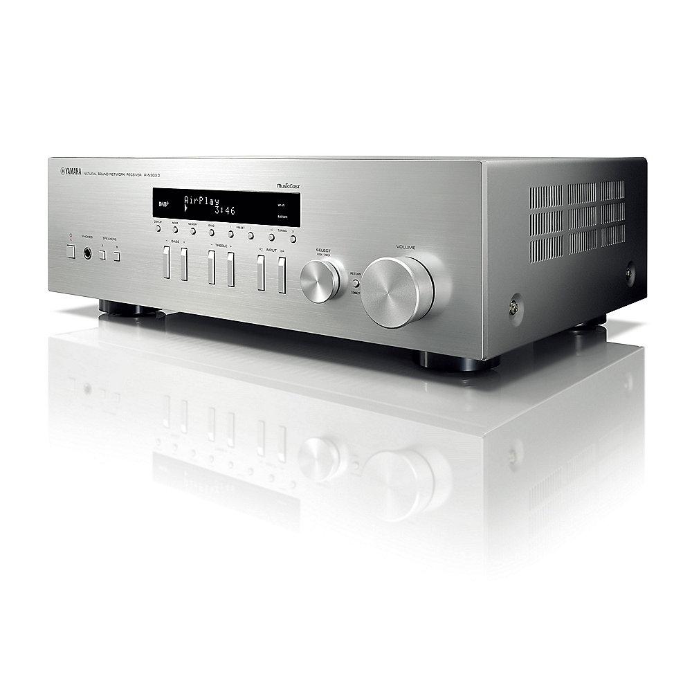 Yamaha R-N303D HiFi Receiver DLNA AirPlay DAB MusicCast silber, Yamaha, R-N303D, HiFi, Receiver, DLNA, AirPlay, DAB, MusicCast, silber