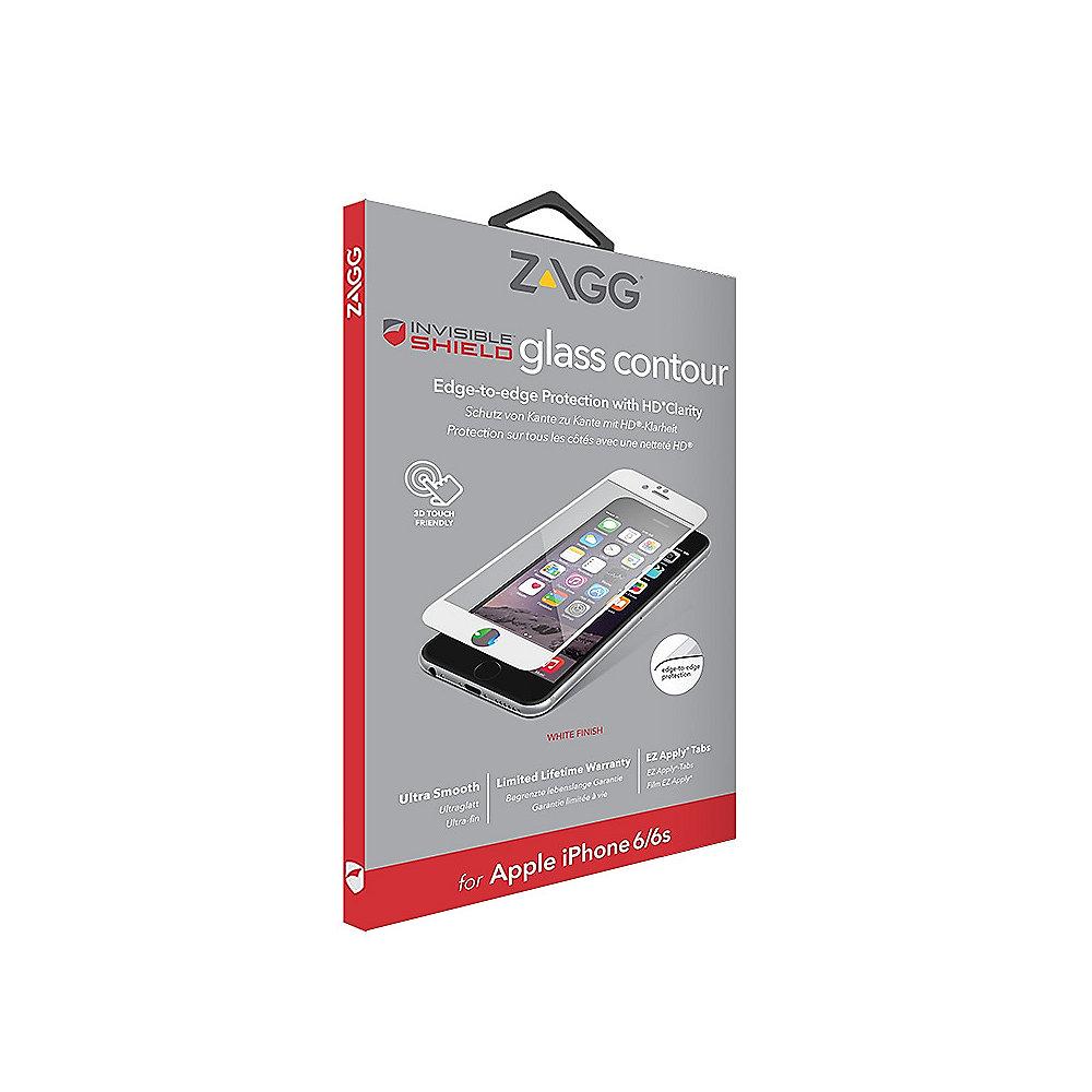 ZAGG InvisibleSHIELD Glass Contour für Apple iPhone 8/7, weiß, ZAGG, InvisibleSHIELD, Glass, Contour, Apple, iPhone, 8/7, weiß