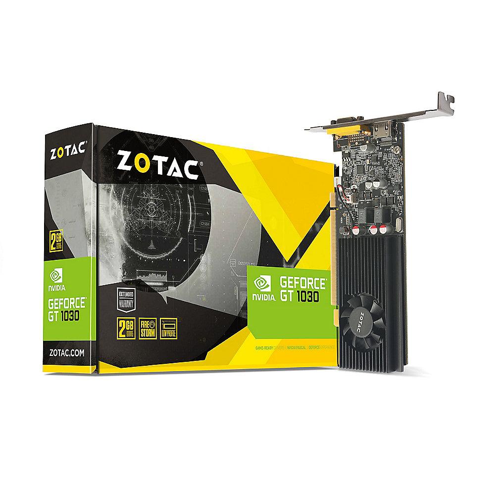 Zotac GeForce GT 1030 2GB GDDR5 Grafikkarte Low Profile DVI/HDMI