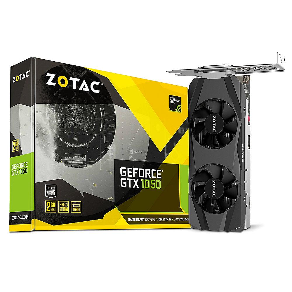 Zotac GeForce GTX 1050 Low Profile Edition 2GB GDDR5 Grafikkarte DVI/HDMI/DP