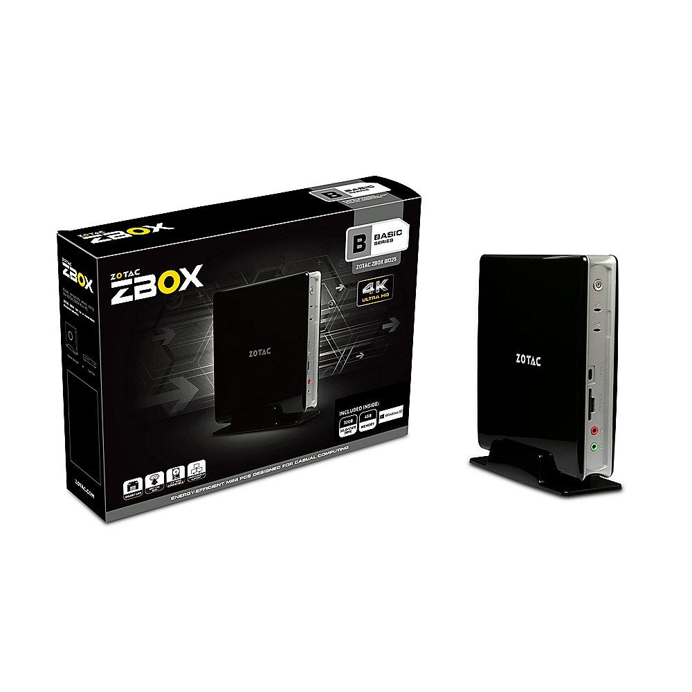 ZOTAC ZBOX BI325-BE-W3B Barebone Intel N3160 4GB/32GB M.2 SSD Windows 10 Home, ZOTAC, ZBOX, BI325-BE-W3B, Barebone, Intel, N3160, 4GB/32GB, M.2, SSD, Windows, 10, Home