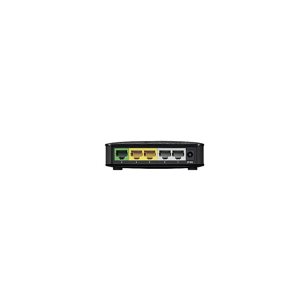 ZyXEL GS-105S V2 5-Port Gigabit Switch, ZyXEL, GS-105S, V2, 5-Port, Gigabit, Switch