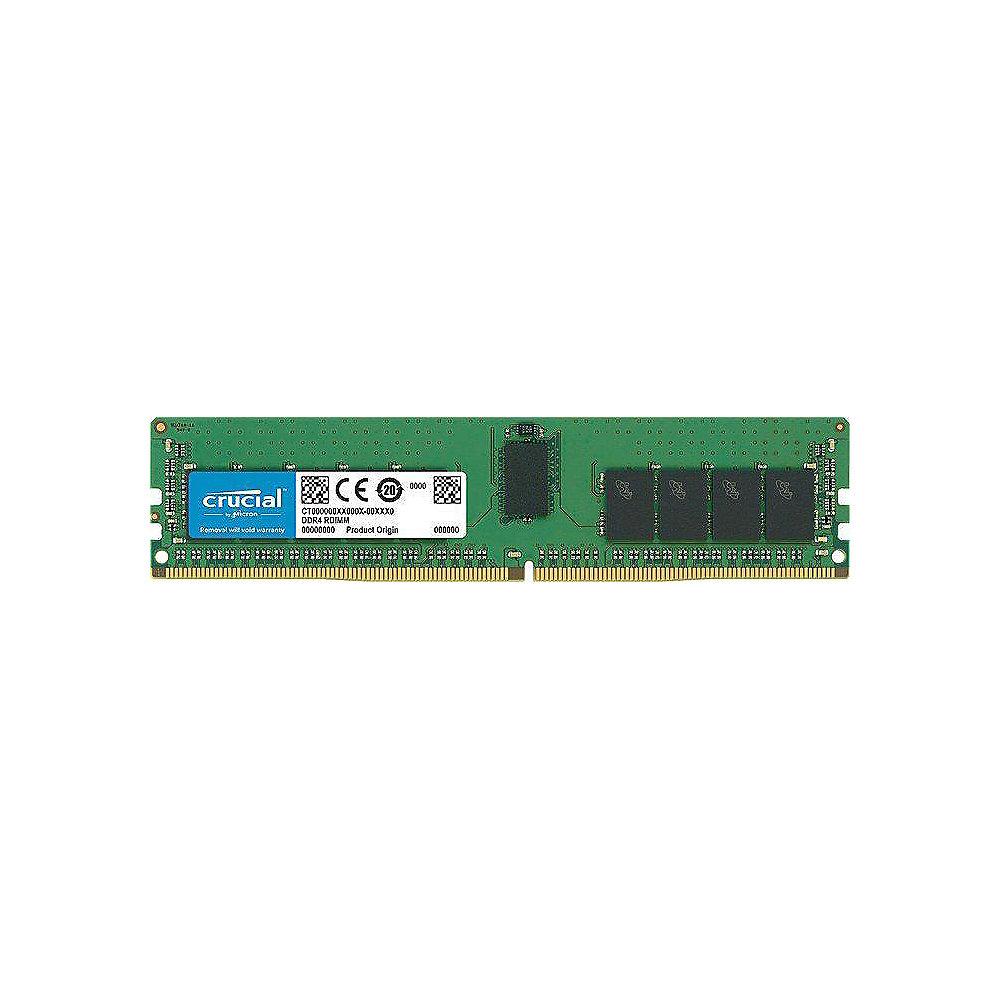 16GB (1x16GB) Crucial DDR4-2666 CL19 RAM RDIMM Reg. ECC Speicher Dual Ranked, 16GB, 1x16GB, Crucial, DDR4-2666, CL19, RAM, RDIMM, Reg., ECC, Speicher, Dual, Ranked