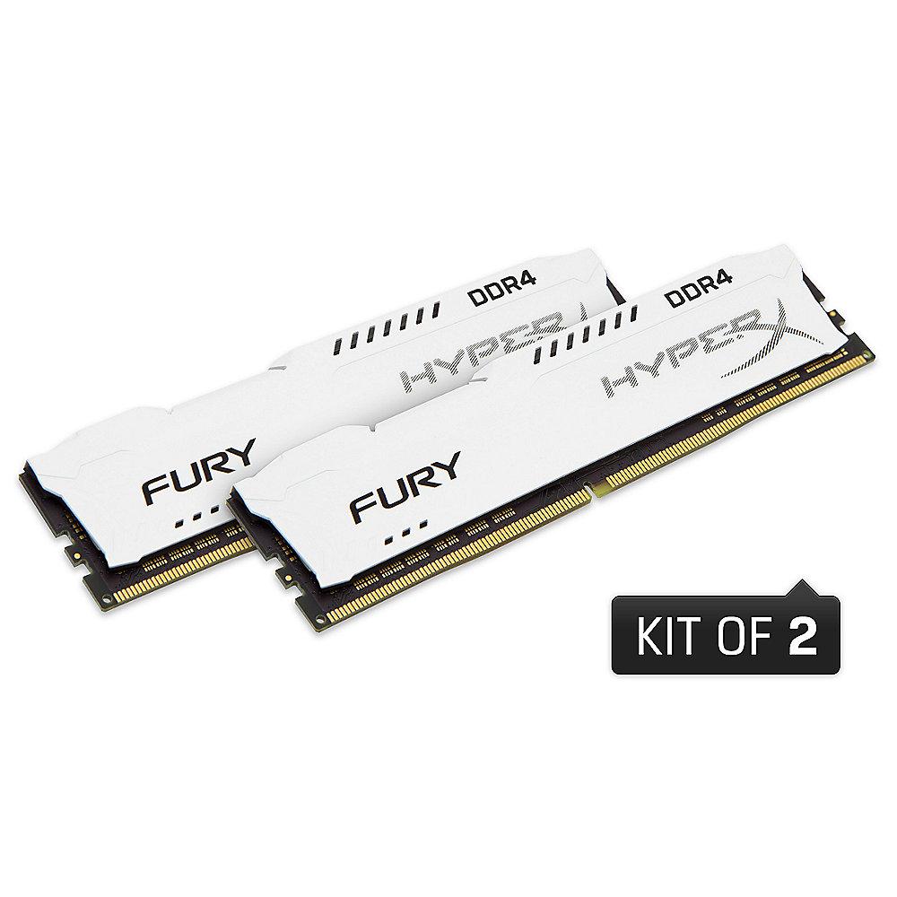 16GB (2x8GB) HyperX Fury weiß DDR4-2666 CL16 RAM Kit