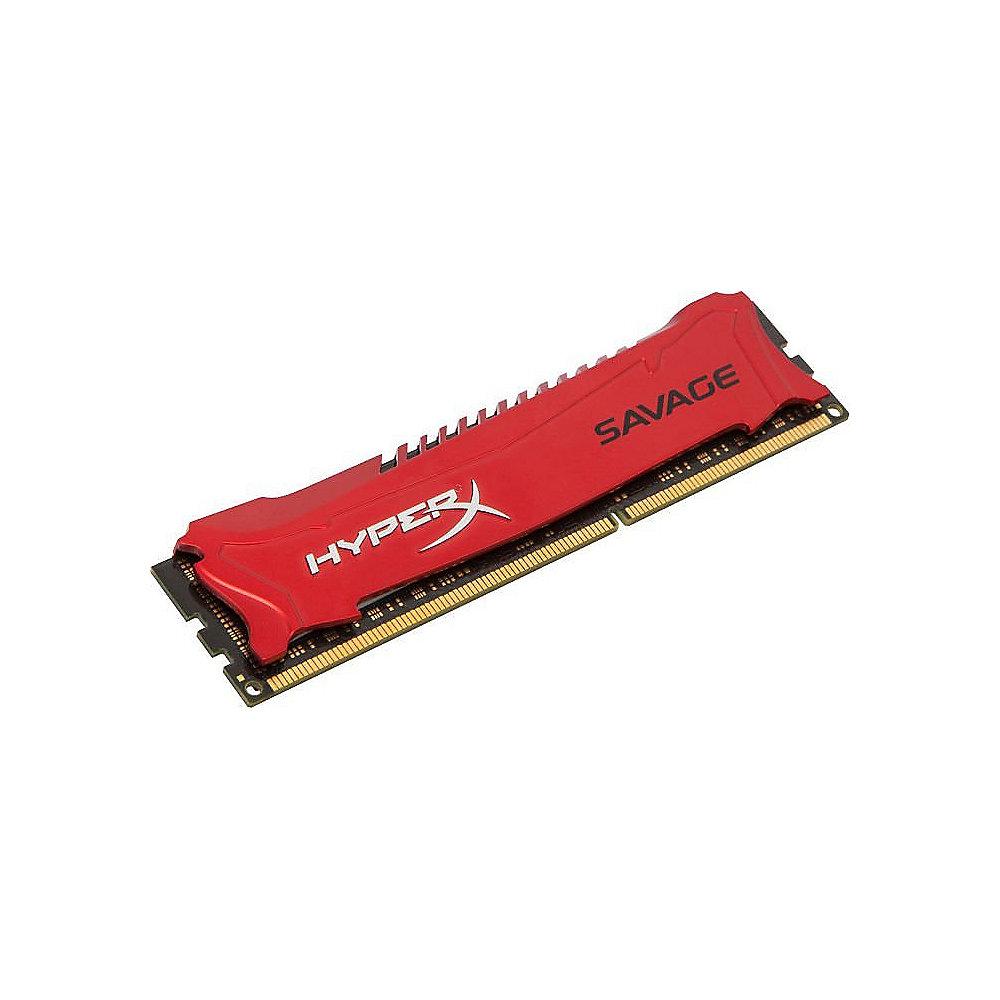 4GB HyperX Savage rot DDR3-1600 CL9 RAM