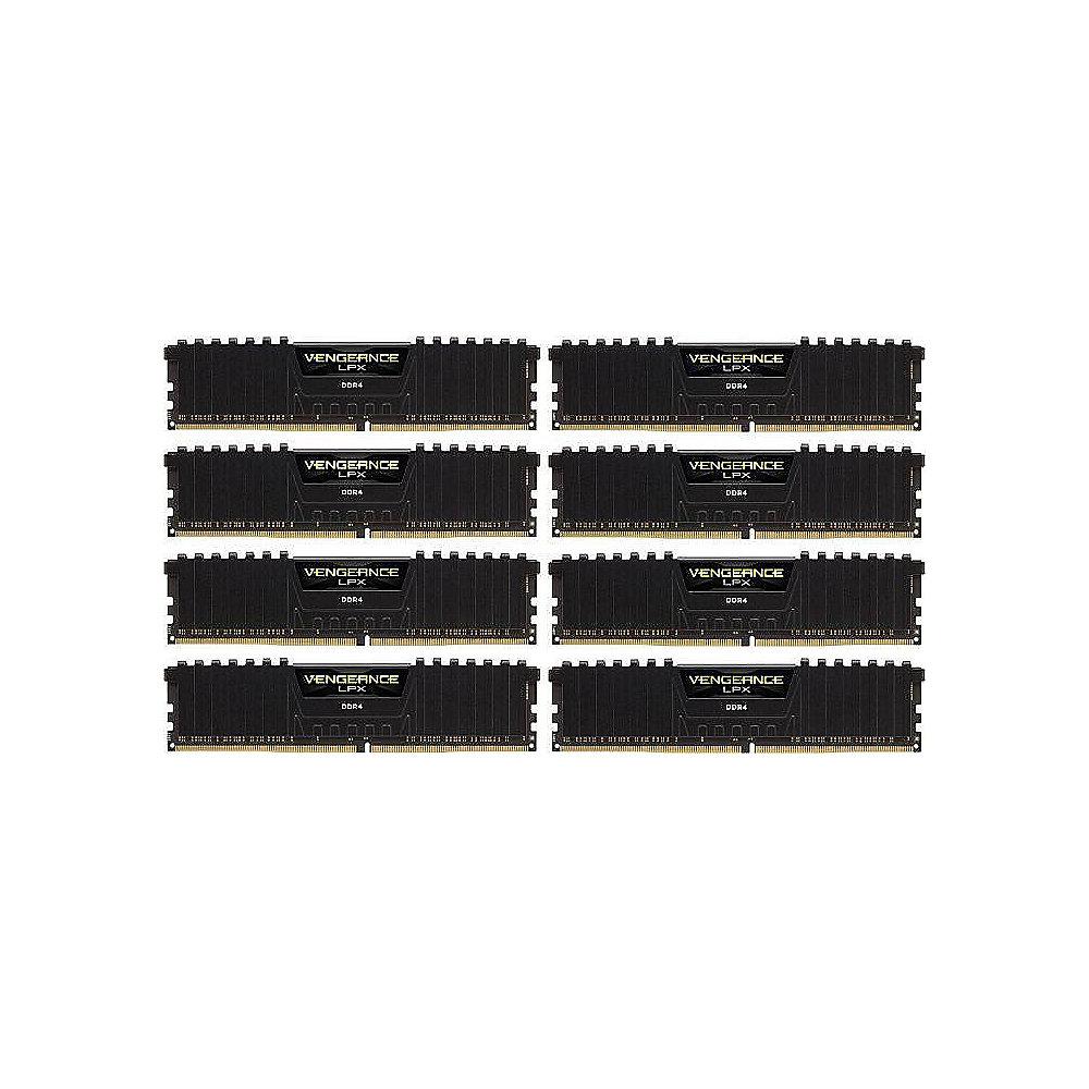64GB (8x8GB) Corsair Vengeance LPX schwarz DDR4-4000 RAM CL19 Speicher Kit
