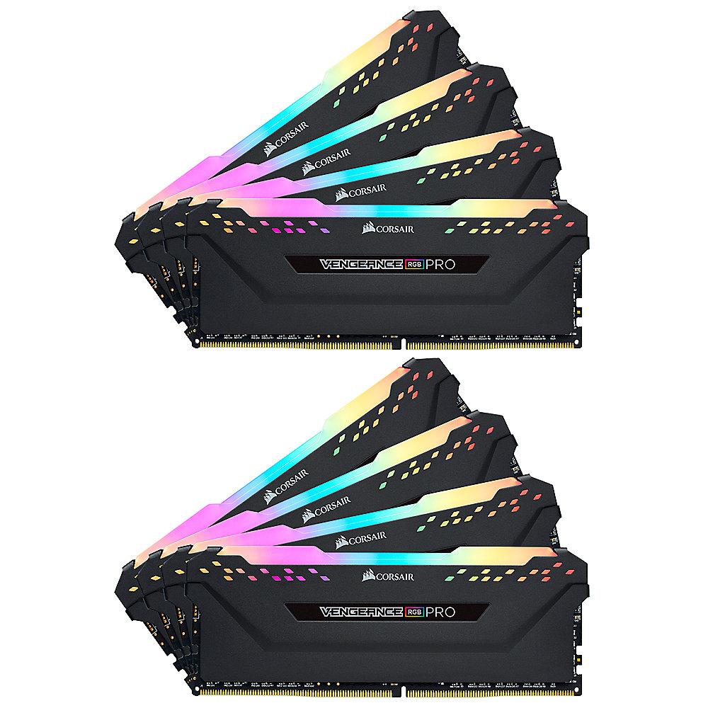 64GB (8x8GB) Corsair Vengeance RGB PRO DDR4-3466 RAM CL16 (16-18-18-36) Kit