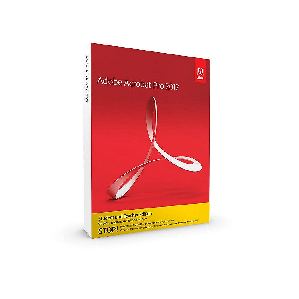 Adobe Acrobat Pro 2017 Student & Teacher Edition DE Minibox