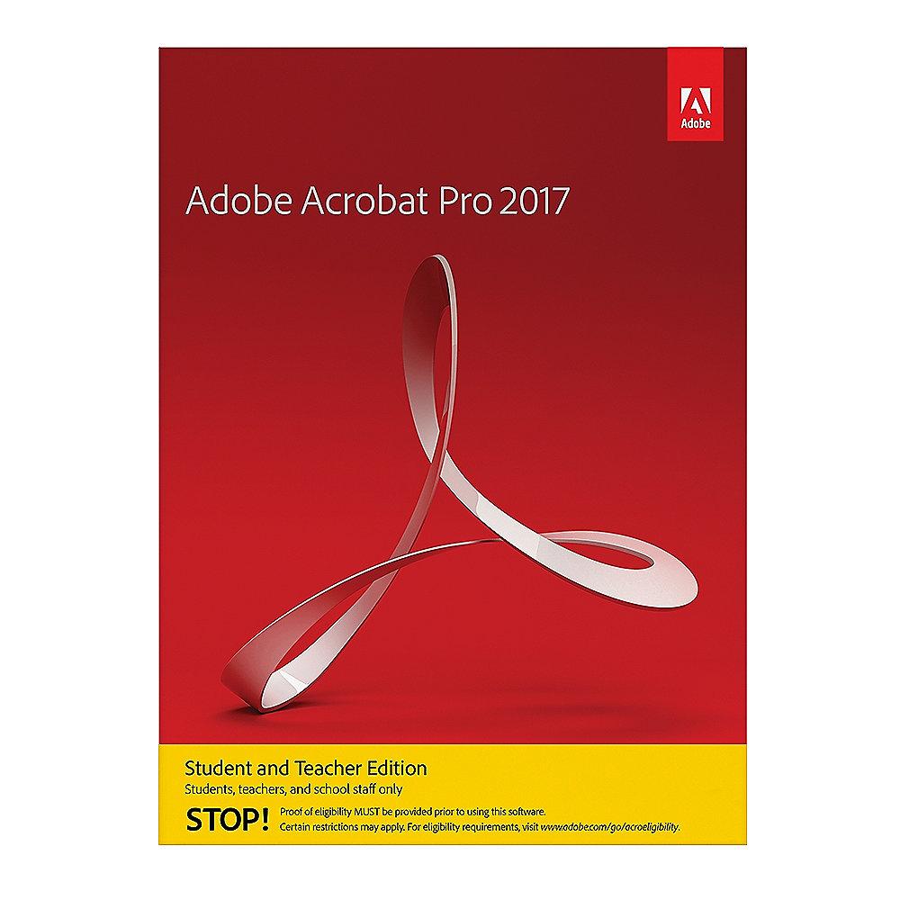 Adobe Acrobat Pro 2017 Student & Teacher Edition Mac DE Minibox