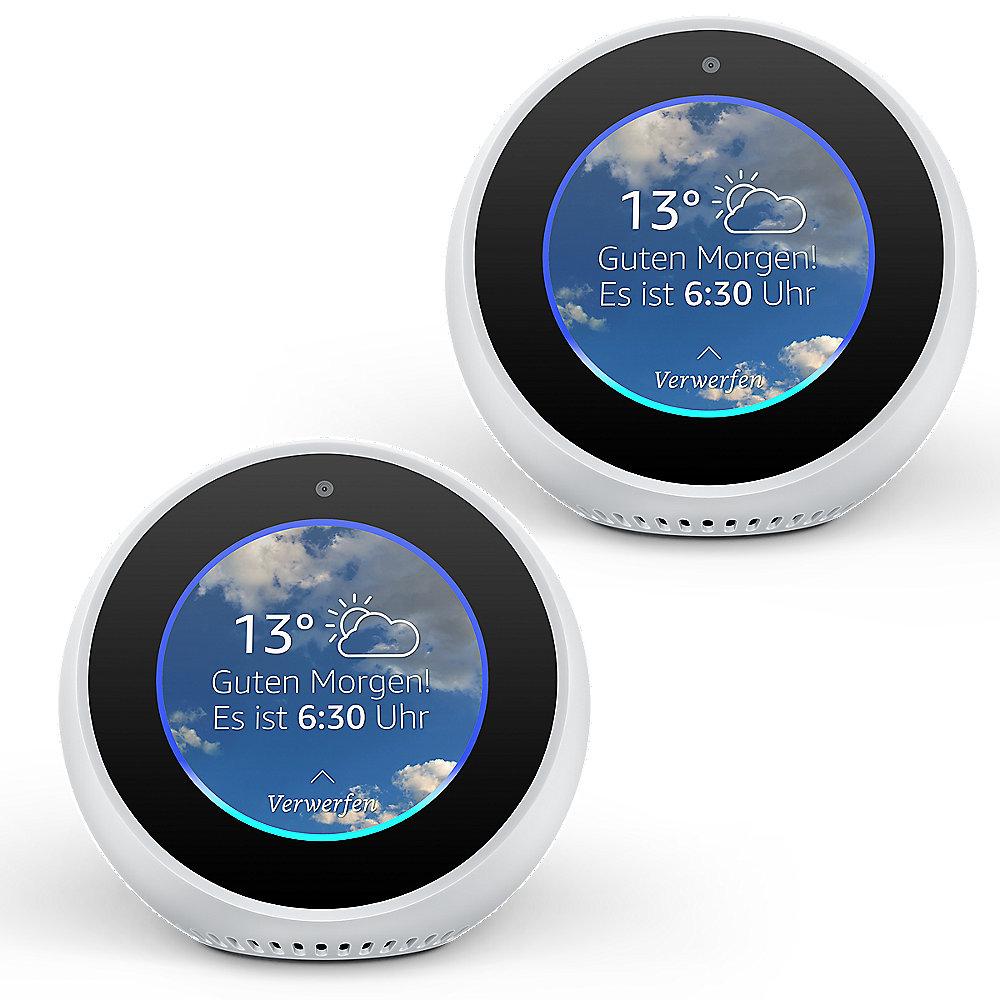 Amazon Echo Spot 2er Set - weiß, Amazon, Echo, Spot, 2er, Set, weiß