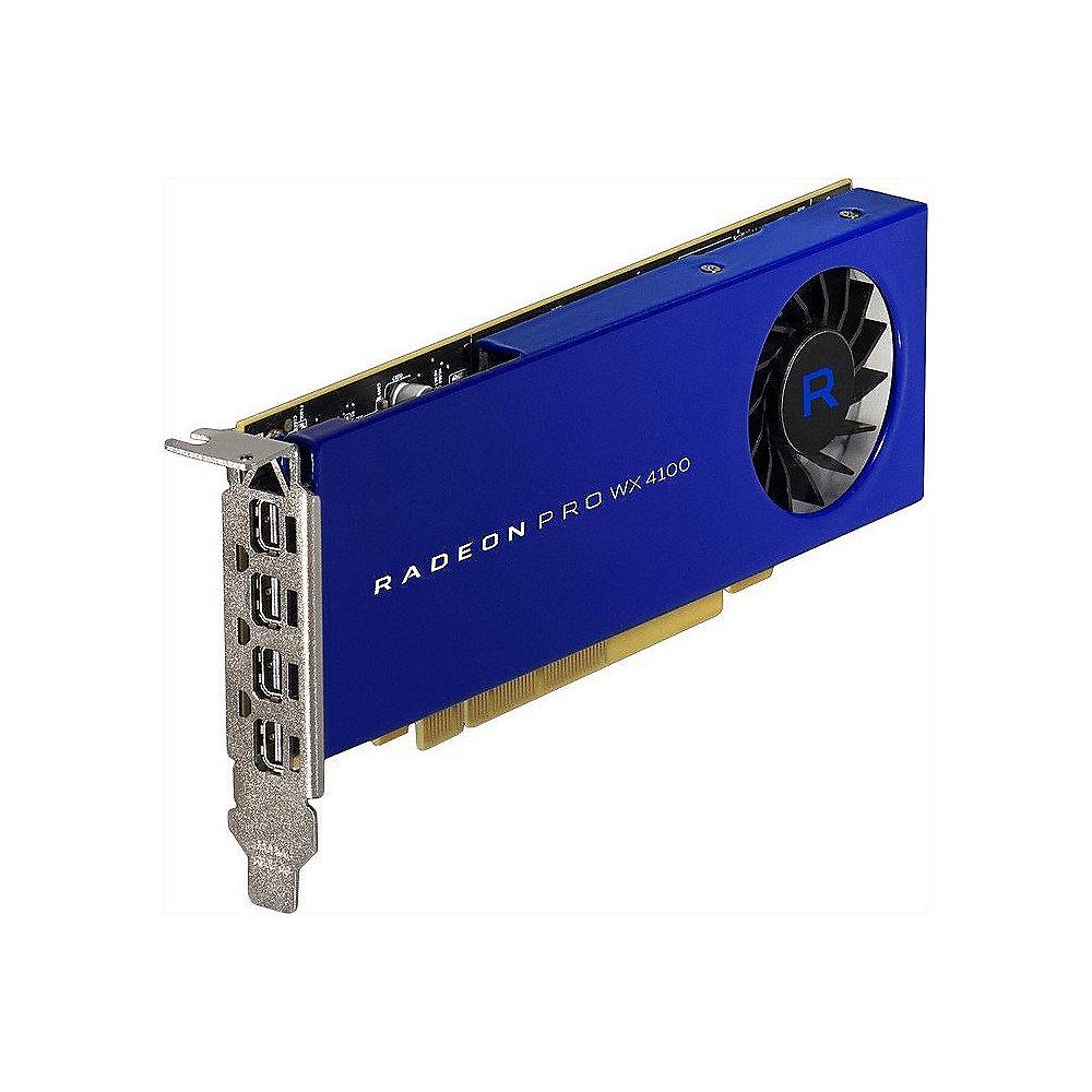 AMD Radeon Pro WX4100 4GB GDDR5 PCIe Workstation Grafikkarte 4x Mini DP, AMD, Radeon, Pro, WX4100, 4GB, GDDR5, PCIe, Workstation, Grafikkarte, 4x, Mini, DP