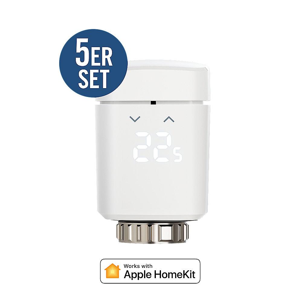 Apple HomeKit Sparpaket Eve Thermo (2017) 5er-Pack Heizkörperthermostat