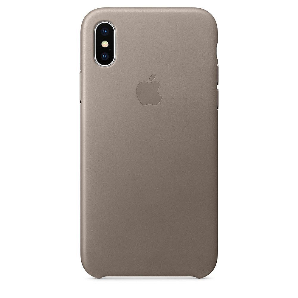 Apple Original iPhone X Leder Case-Taupe