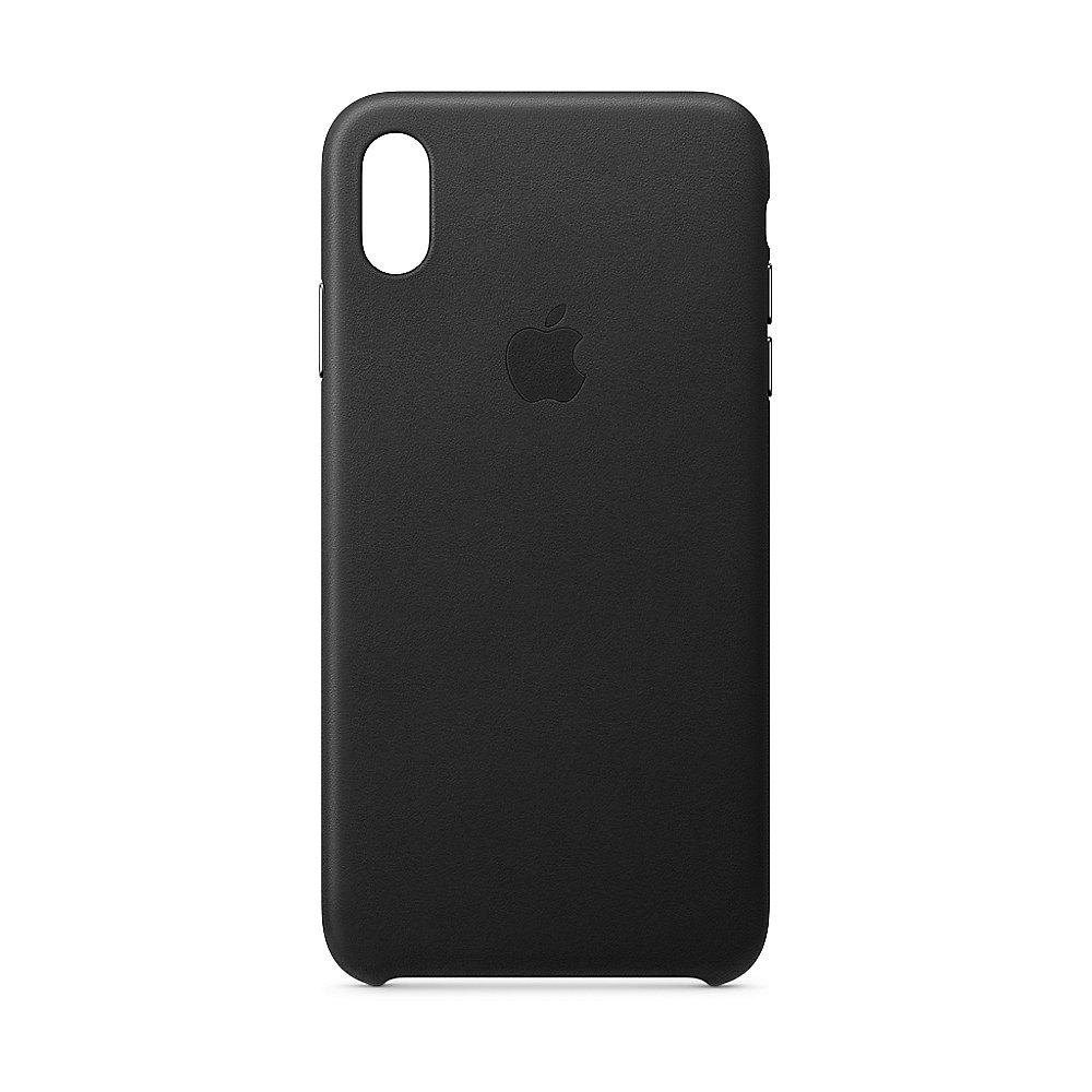 Apple Original iPhone XS Max Leder Case-Schwarz