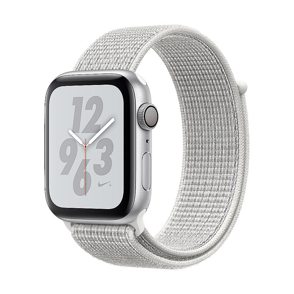 Apple Watch Nike  GPS 44mm Aluminiumgehäuse Silber Sport Loop Summit White
