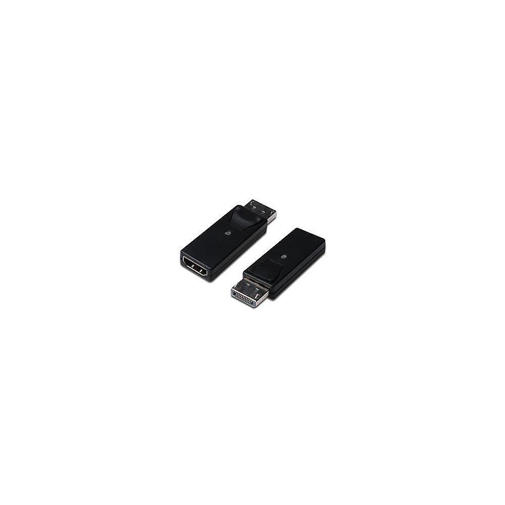 Assmann DisplayPort Adapter DP zu HDMI A Full HD St./Bu. schwarz, Assmann, DisplayPort, Adapter, DP, HDMI, A, Full, HD, St./Bu., schwarz