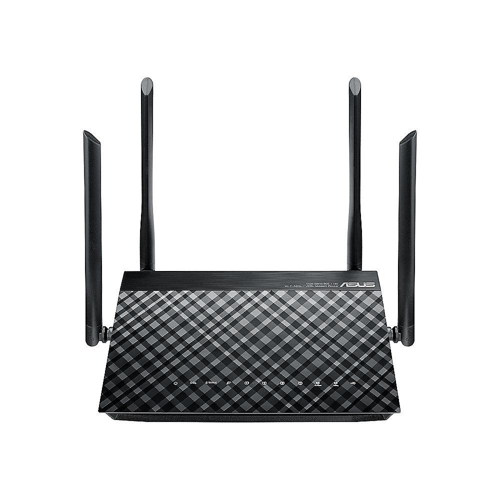 ASUS DSL-AC52U ADSL / VDSL 733Mbit DualBand WLAN Modemrouter, ASUS, DSL-AC52U, ADSL, /, VDSL, 733Mbit, DualBand, WLAN, Modemrouter