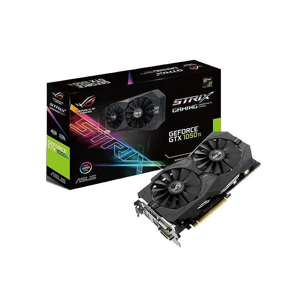 Asus GeForce GTX 1050Ti Strix ROG 4GB GDDR5 2xDVI/HDMI/DP Grafikkarte, Asus, GeForce, GTX, 1050Ti, Strix, ROG, 4GB, GDDR5, 2xDVI/HDMI/DP, Grafikkarte