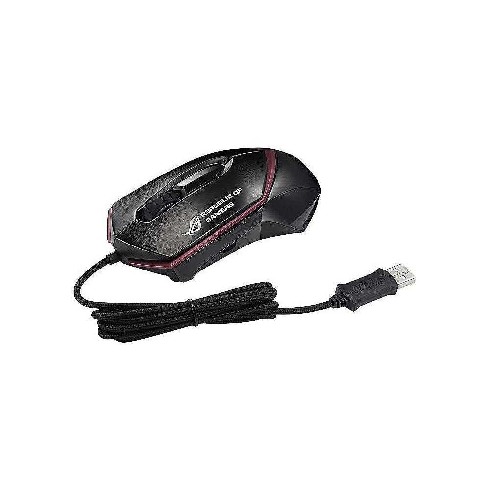 ASUS GX1000 Eagle Eye Gaming Laser Maus schwarz 90-XB3B00MU00050-