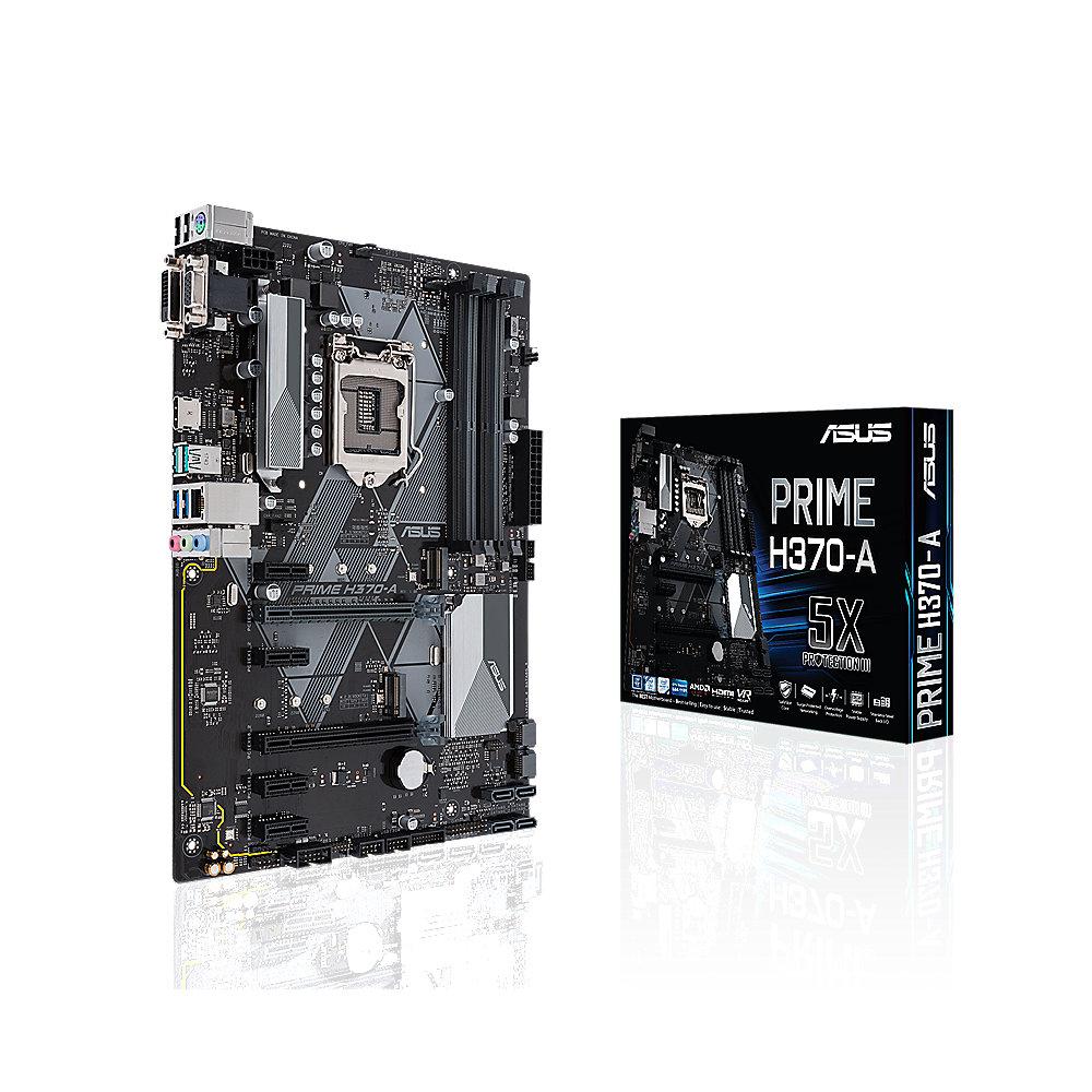 ASUS PRIME H370-A ATX Mainboard Sockel 1151 DVI/HDMI/VGA/M.2/USB3.1
