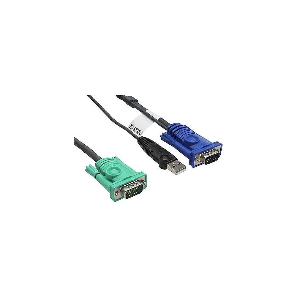 Aten 2L-5202U Kabelsatz VGA/ USB 1,8m, Aten, 2L-5202U, Kabelsatz, VGA/, USB, 1,8m