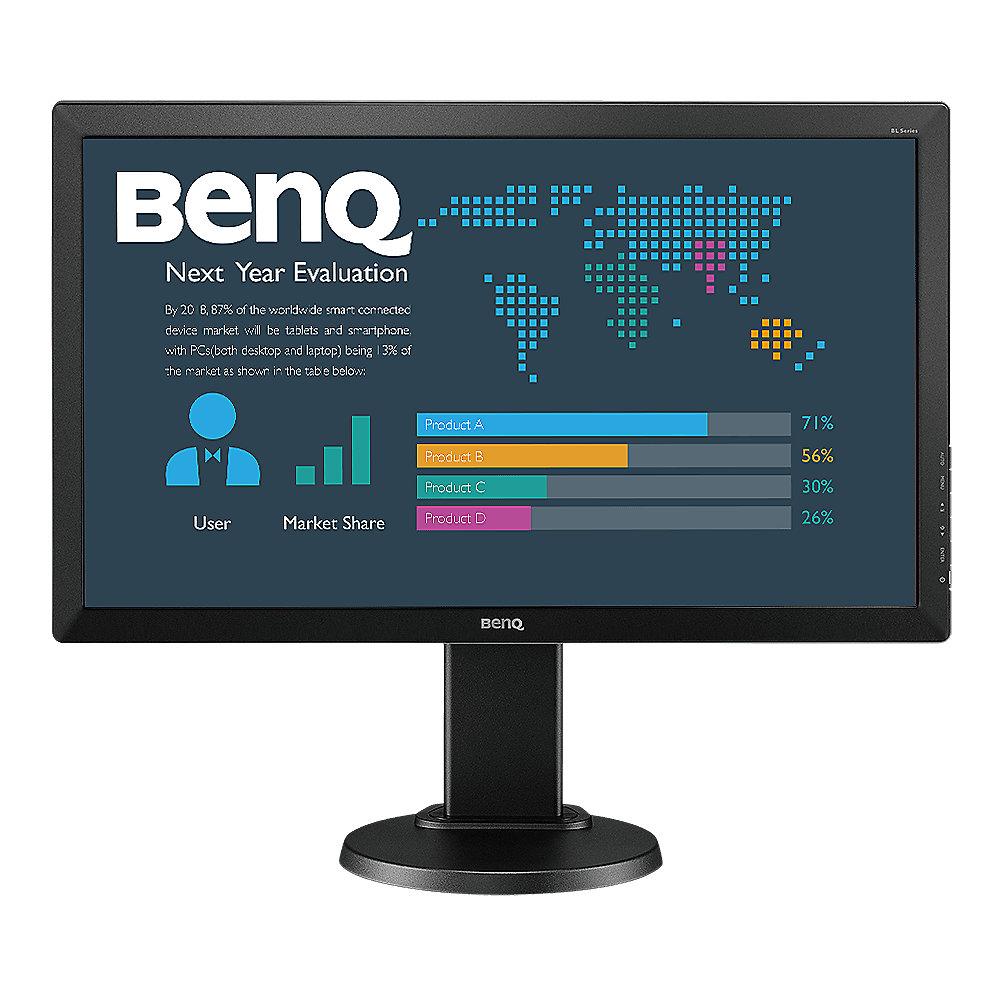 BenQ BL2405PT 61cm (24") Office-Monitor 16:9 HDMI/VGA/DP 2ms 250cd/m² 12Mio:1