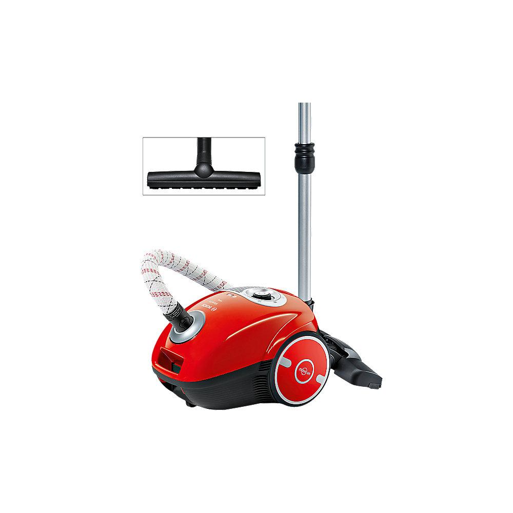 Bosch BGL35MON13 MoveOn Bodenstaubsauger mit Beutel flaming red