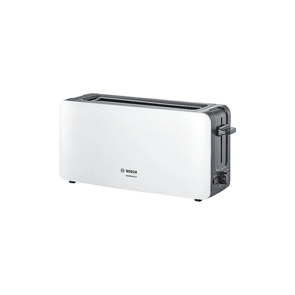 Bosch TAT6A001 ComfortLine Langschlitz-Toaster weiß