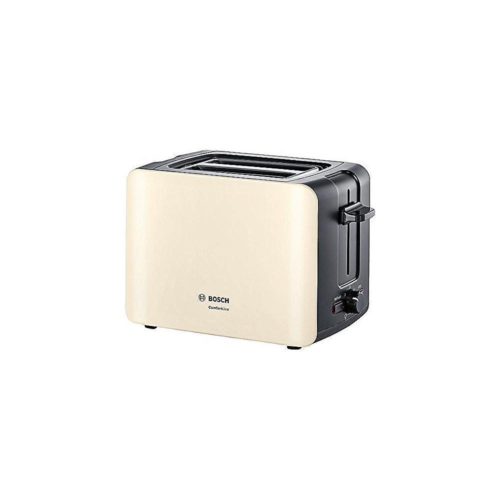 Bosch TAT6A117 ComfortLine Kompakt-Toaster Creme