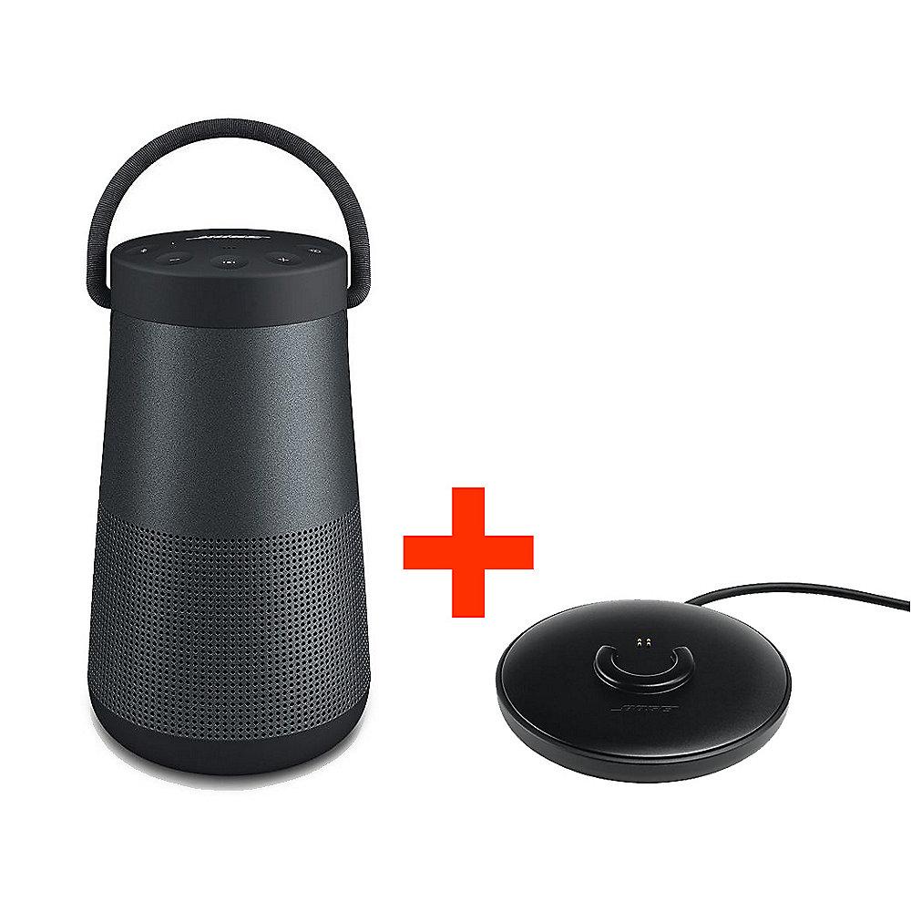 BOSE SoundLink Revolve  Bluetooth Lautsprecher schwarz   Ladeschale