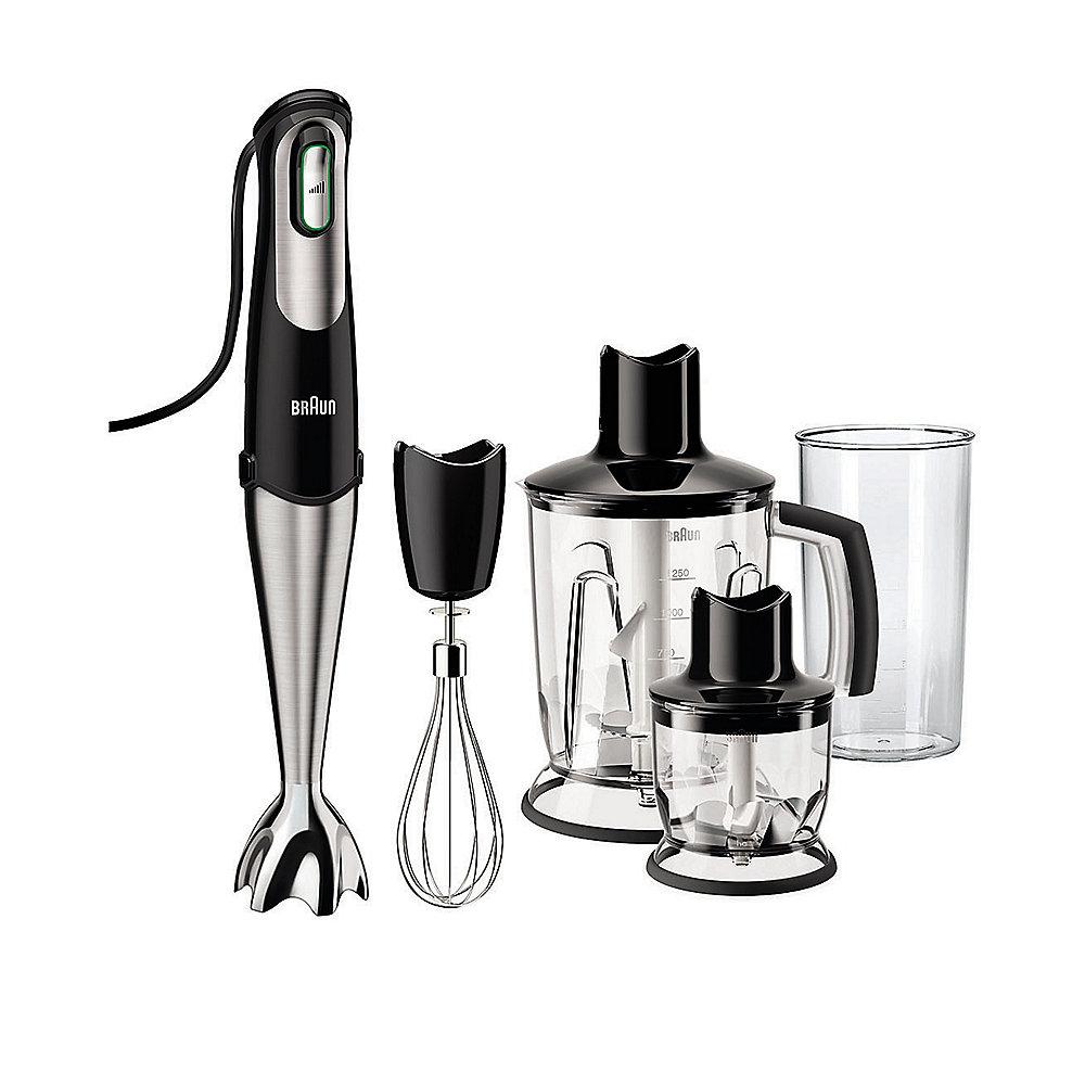 Braun Multiquick 7 - MQ 745 Aperitif Stabmixer 750W 1,25L Edelstahl/ schwarz