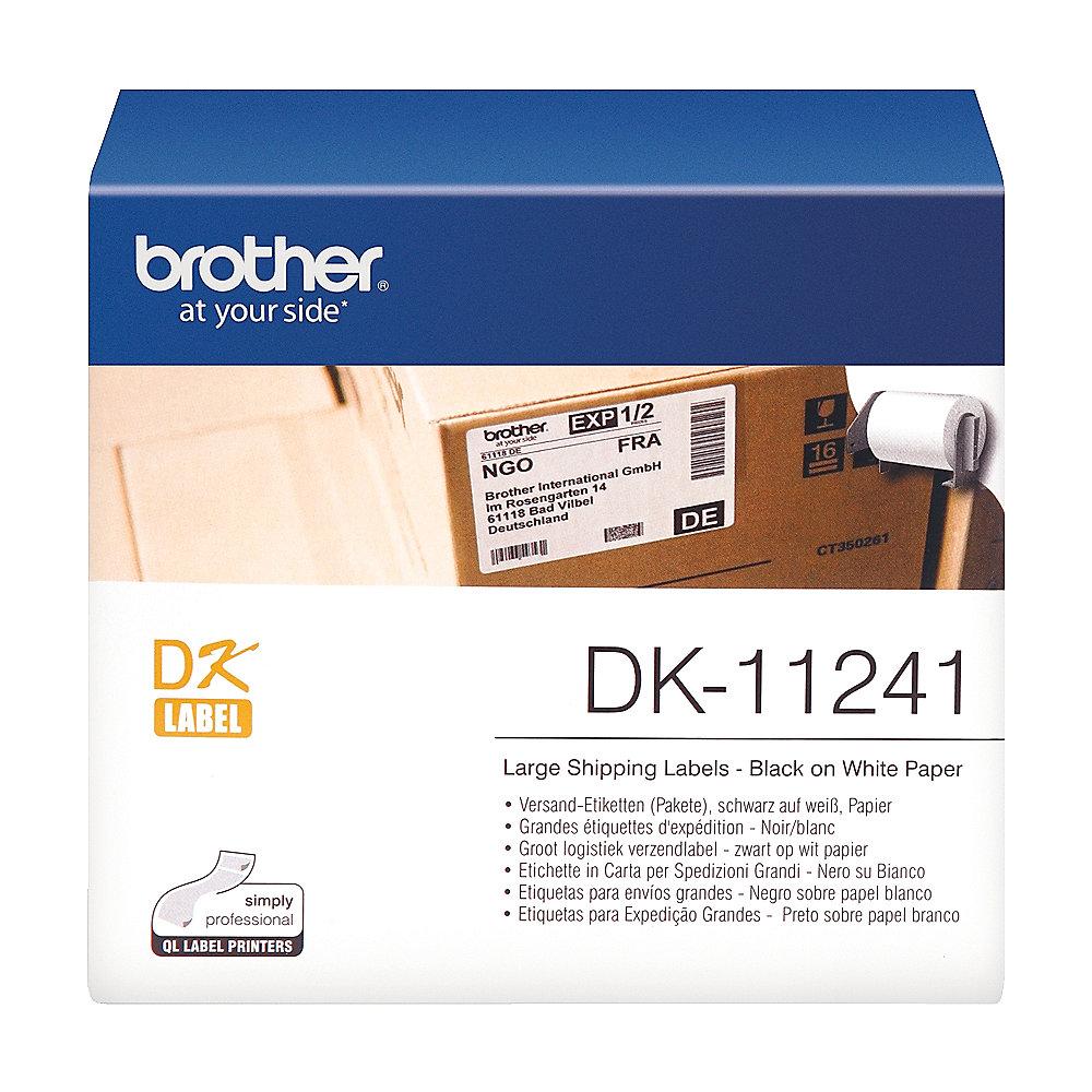 Brother DK11241 Versand-Etiketten 200 Stk 102 x 152mm, Brother, DK11241, Versand-Etiketten, 200, Stk, 102, x, 152mm