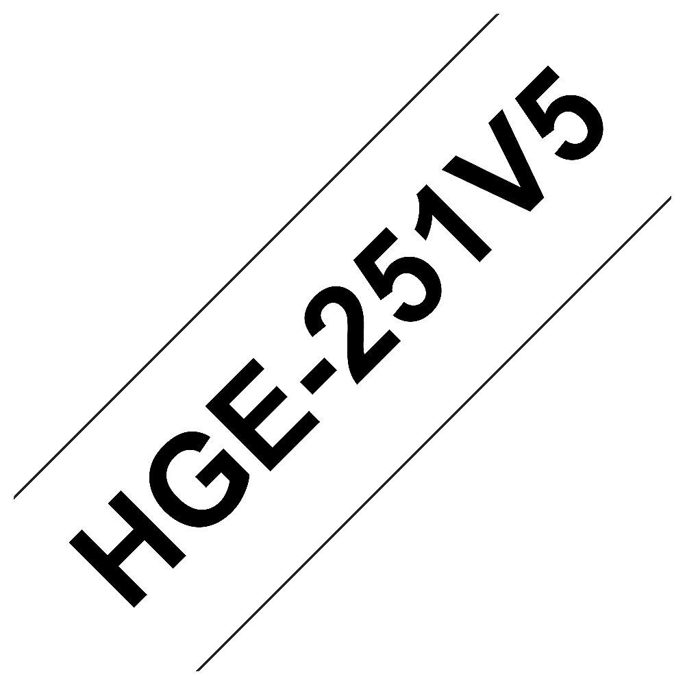 Brother HGe-251V5 Schriftband-Multipack 5x High-Grade 24mm x 8m, Brother, HGe-251V5, Schriftband-Multipack, 5x, High-Grade, 24mm, x, 8m