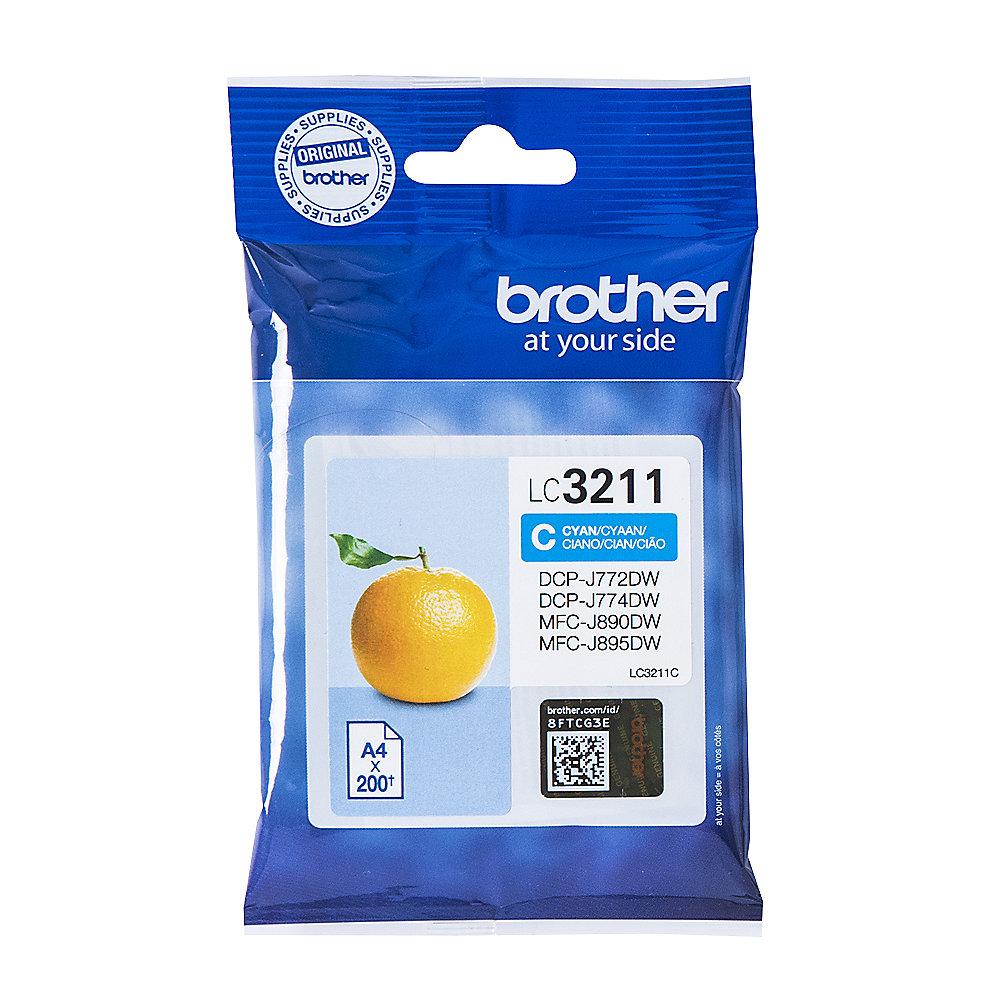 Brother LC-3211C Original Druckerpatrone Cyan