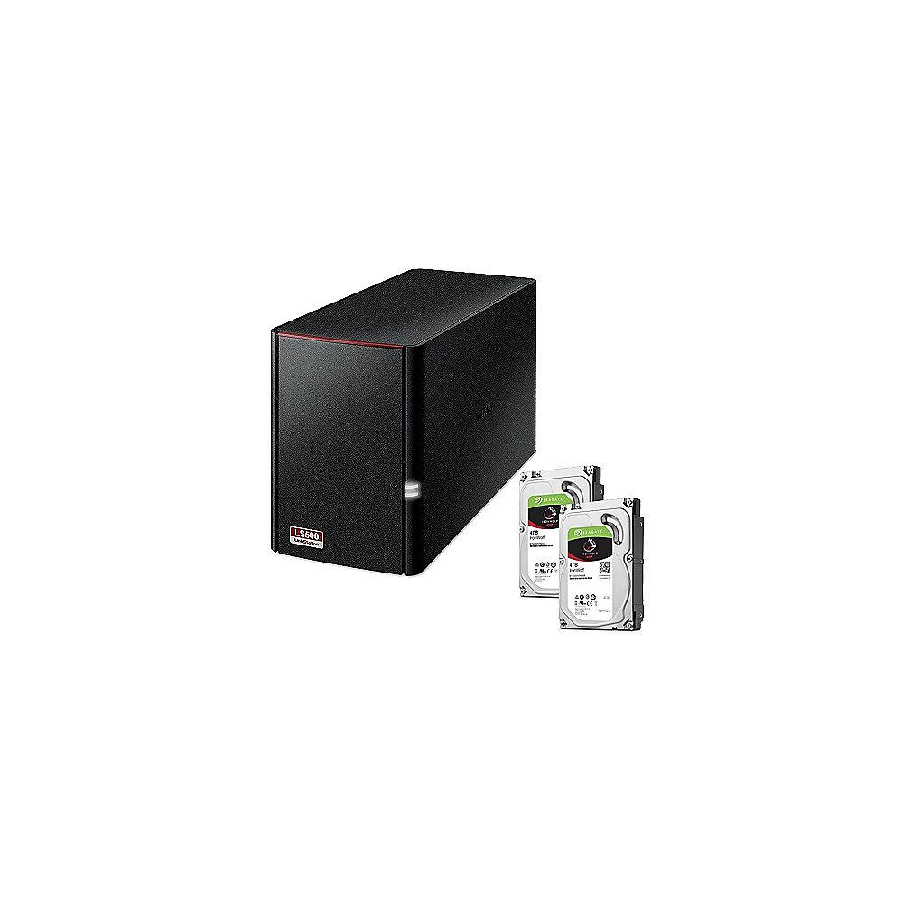 Buffalo LinkStation 520D NAS System 2-Bay 8TB inkl. 2x 4TB Seagate ST4000VN008