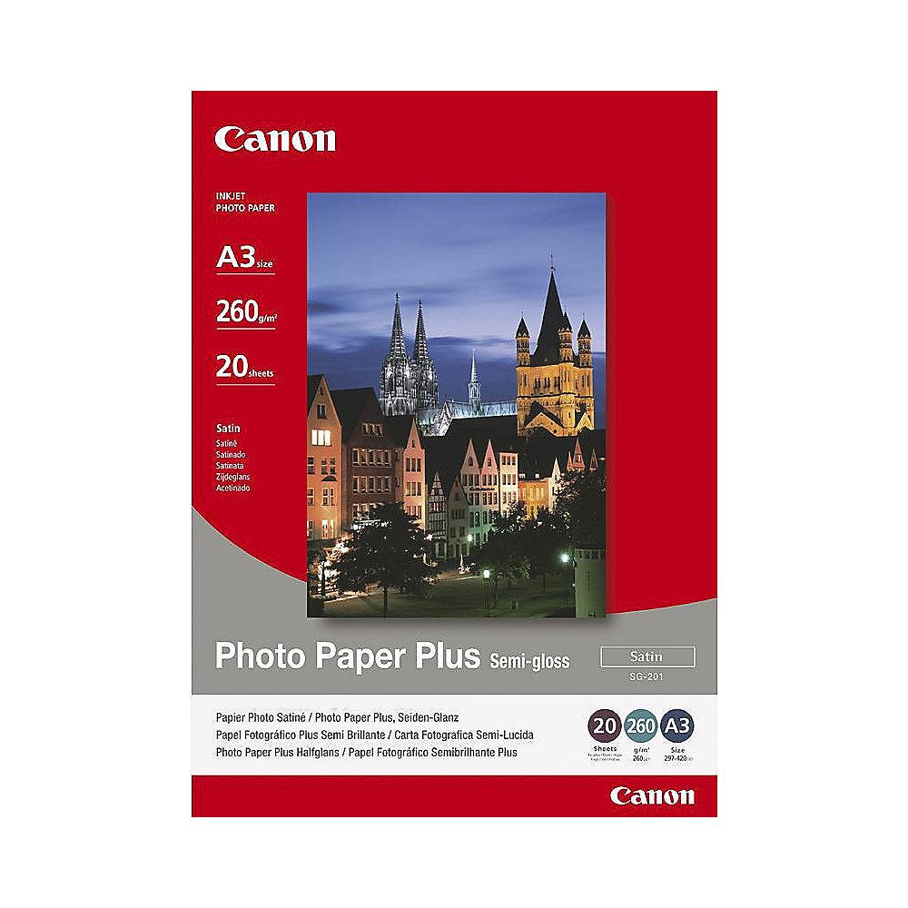 Canon 1686B026 Fotopapier, seidenmatt, A3, 20 Blatt, 260 g/m², Canon, 1686B026, Fotopapier, seidenmatt, A3, 20, Blatt, 260, g/m²