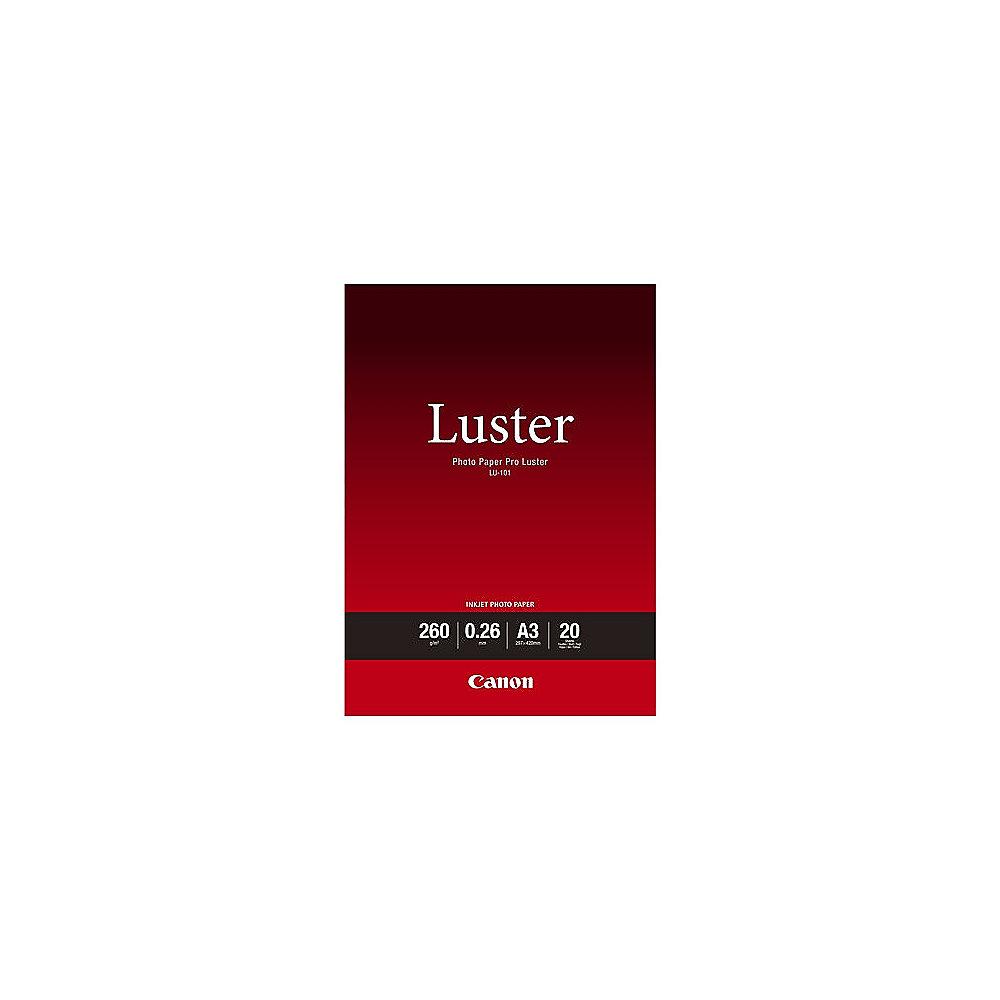 Canon 6211B007 LU-101 A3 Photo Paper Pro Luster 260 g, 20 Blatt