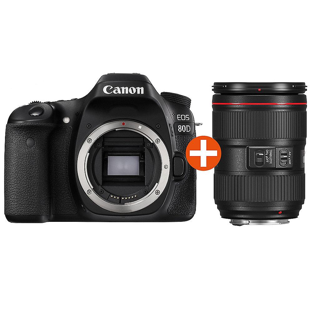 Canon EOS 80D Kit EF 24-105mm f/4.0L IS II USM Spiegelreflexkamera, Canon, EOS, 80D, Kit, EF, 24-105mm, f/4.0L, IS, II, USM, Spiegelreflexkamera